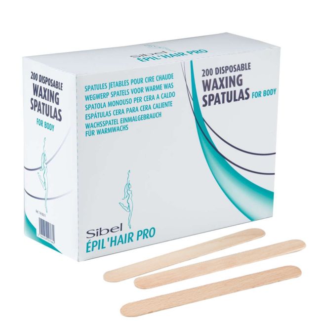 EPIL HAIR PRO medinės mentelės (200 vnt.)