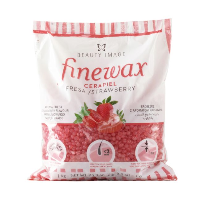 BEAUTY IMAGE STRAWBERRY depiliacinis vaškas granulėmis, 1 kg
