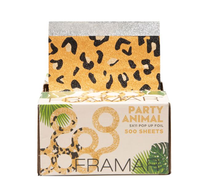FRAMAR PARTY ANIMAL plaukų dažymo folijos lapeliai (500 vnt.)