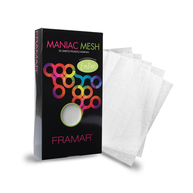 FRAMAR MANIAC MESH termo popierius plaukų dažymui (50 vnt.)