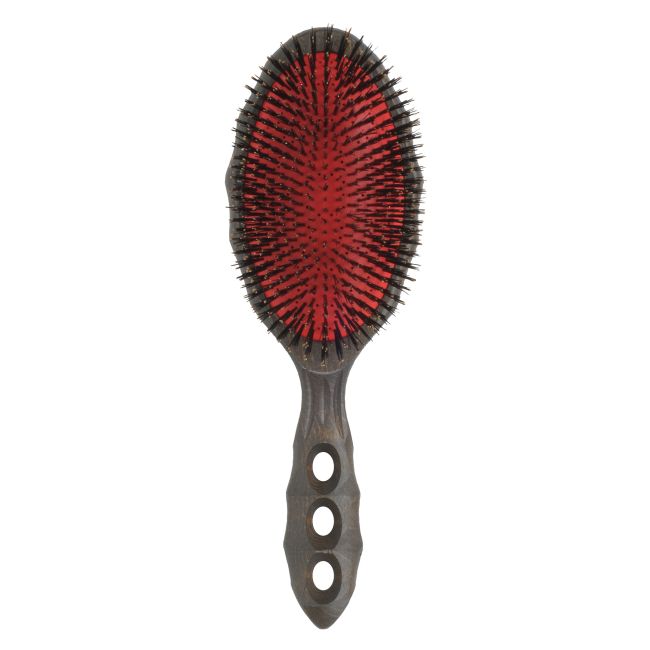 Y.S.PARK WOOD AIR VENT CUSHION HAIR GLOSS FLAT ECO TORTOISE STYLER plaukų šepetys