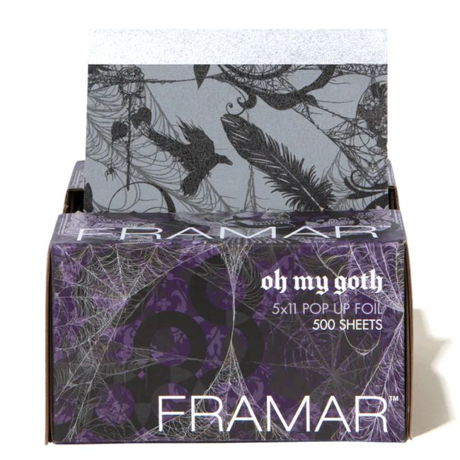 FRAMAR OH MY GOTH plaukų dažymo folijos lapeliai (500 vnt.)