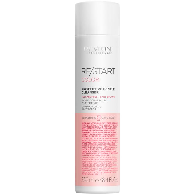 REVLON RESTART COLOR PROTECTIVE GENTLE plaukų šampūnas, 250 ml