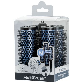 OLIVIA GARDEN MULTIBRUSH šepečių rinkinys  (4x36 mm + rankena)