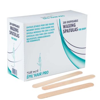 EPIL HAIR PRO medinės mentelės (200 vnt.)