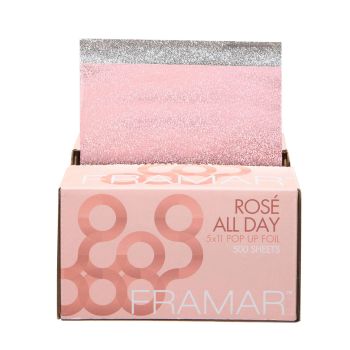 FRAMAR ROSE ALL DAY plaukų dažymo folija lapeliais (500 vnt.)