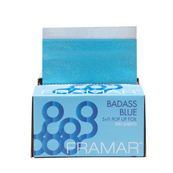 FRAMAR BADASS BLUE plaukų dažymo folijos lapeliai (500 vnt.)
