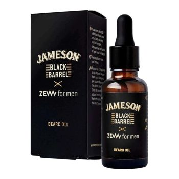 ZEW FOR MEN JAMESON BLACK BARREL barzdos aliejus, 30 ml