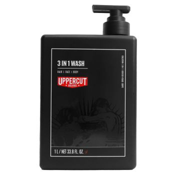 UPPERCUT DELUXE 3IN1 WASH plaukų, veido ir kūno prausiklis, 1 l